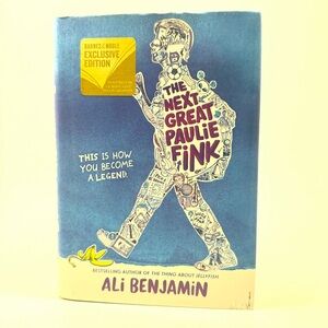 The Next Great Paulie Fink by Ali Benjamin — Blue and Cream Cover